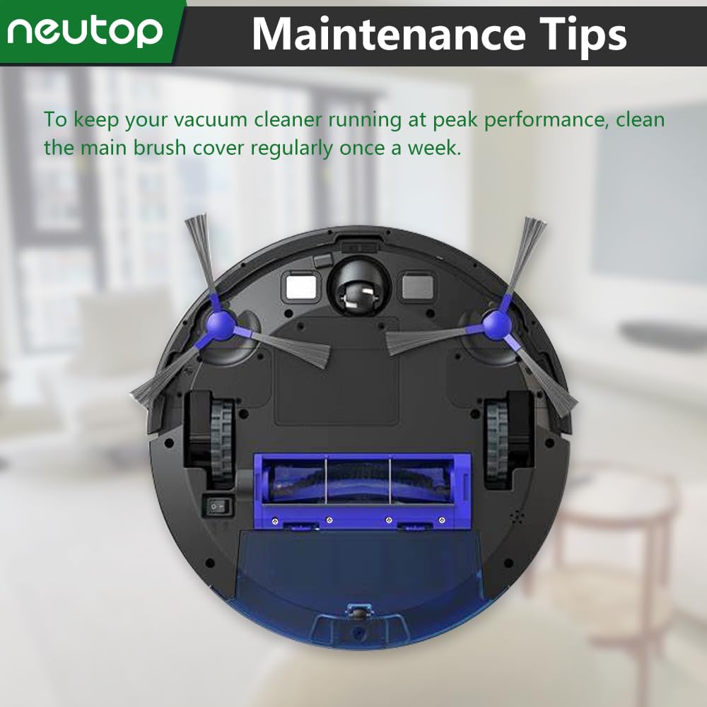 neutop Main Brush Guards Covers Compatible with eufy RoboVac 11S, 15T, 30, 30C, 15C, 12, 25C, 35C, 11S Max, 30C Max, G20, G30, G30 Hybrid, G35, G40+, G40 Hybrid, Accessories, 2-Pack.