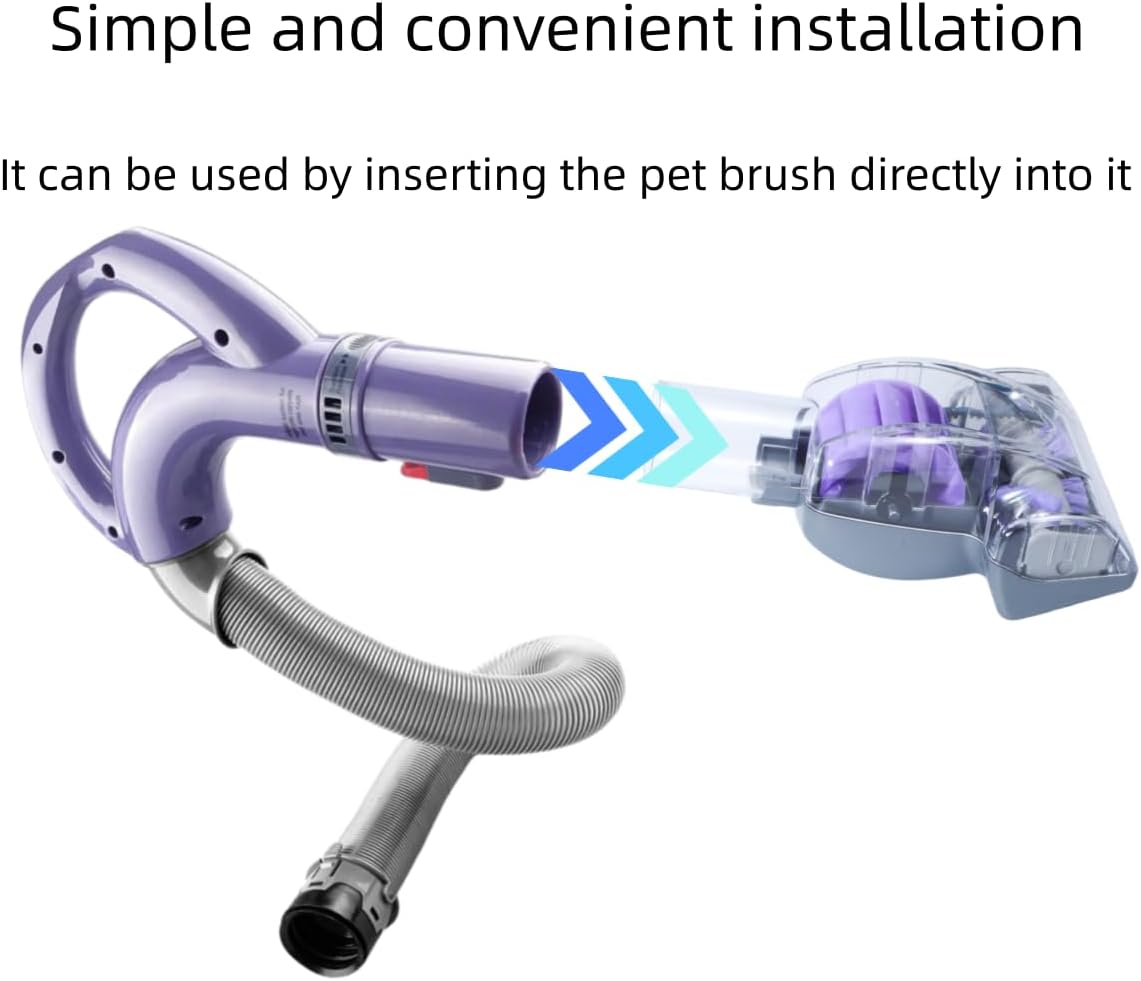 Shark Pet Hair Power Brush Tool - Upgraded Vacuum Attachment for Navigator Lift-Away NV360 | Purple