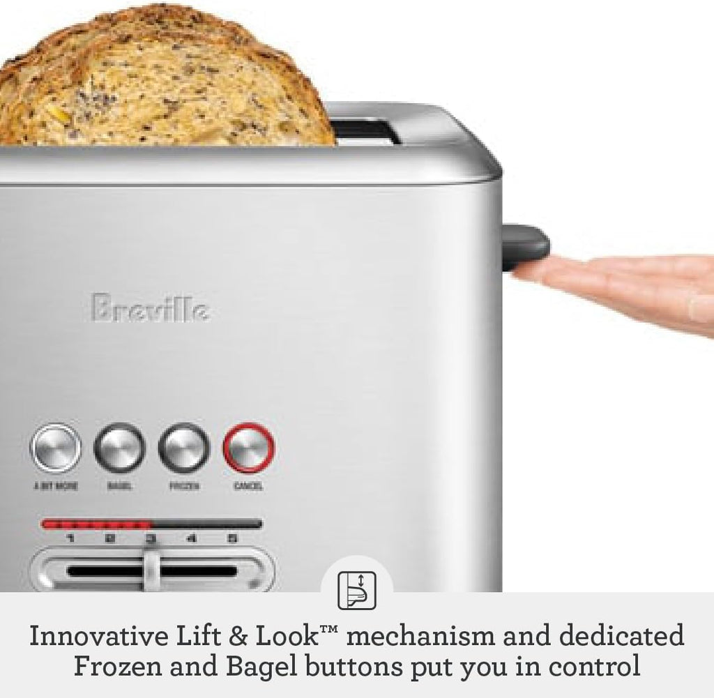 Breville BTA720XL Toaster - 2 Slice Brushed Stainless Steel with Extra Toasting Function