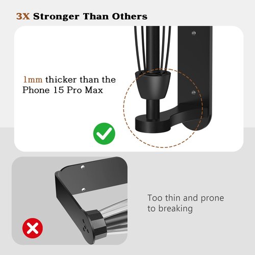 Magnetic Paper Towel Holder for Fridge - No Drill, One Hand Tear with Ratchet Mechanism, Black, Self-Adhesive & Wall Mount for Kitchen, RV, Garage