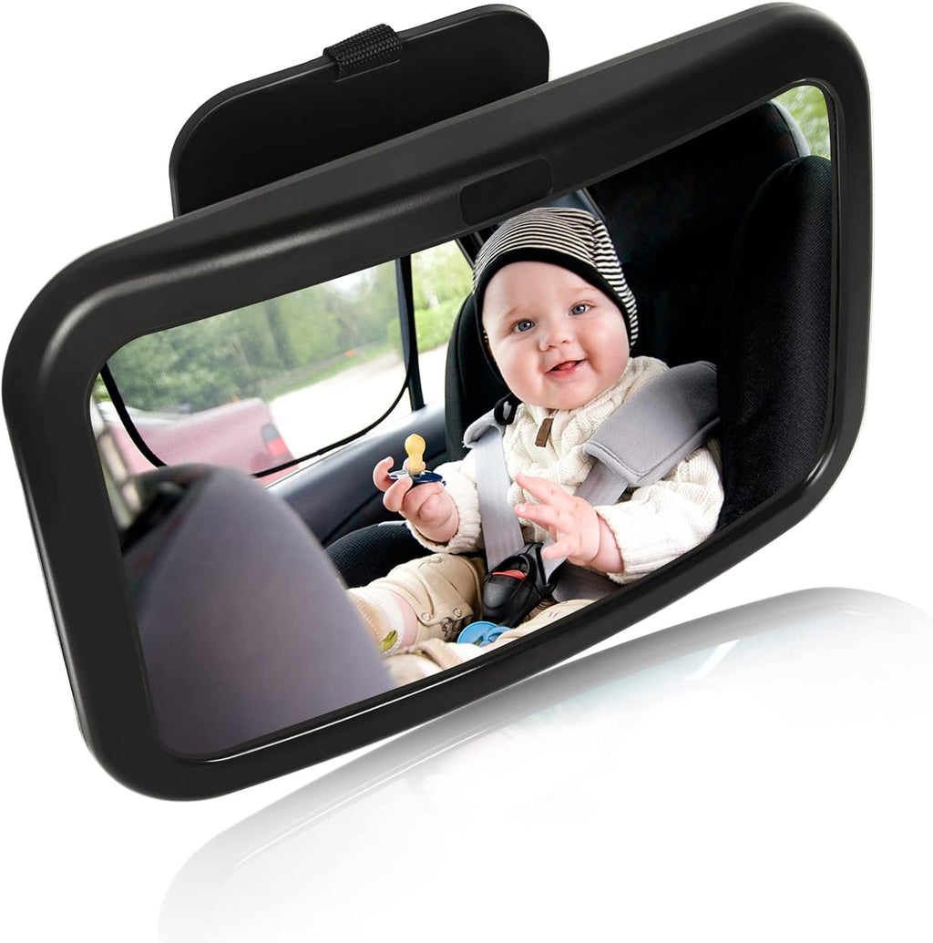 Mluchee Baby Car Mirror - Rear Facing Infant Seat Mirror with Crystal Clear View | Shatterproof & Crash Tested