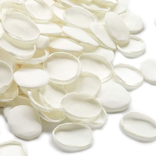 Floroom 300 Pcs Ivory Faux Silk Rose Petals - Perfect for Weddings, Bridal Showers & Table Decor