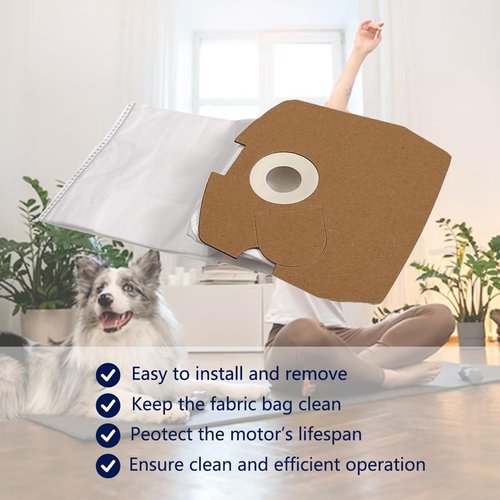 Clean Obsessed HEPA Vacuum Bags - 10 Pack Replacement for CO711 & Perfect C105 Canister Cleaner
