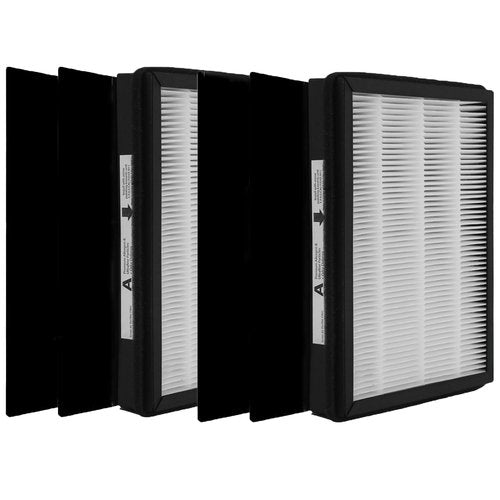 CHAMONNY IAF-H-100A Idylis A Replacement Filter Size A, Compatible with Filtrete FAP-C01-A and IDYLIS AC-2119, IAP-10-100, IAPC-40-140, IAP-10-150 Air Purifier, 2 H13 True HEPA Filters + 4 Pre-filters