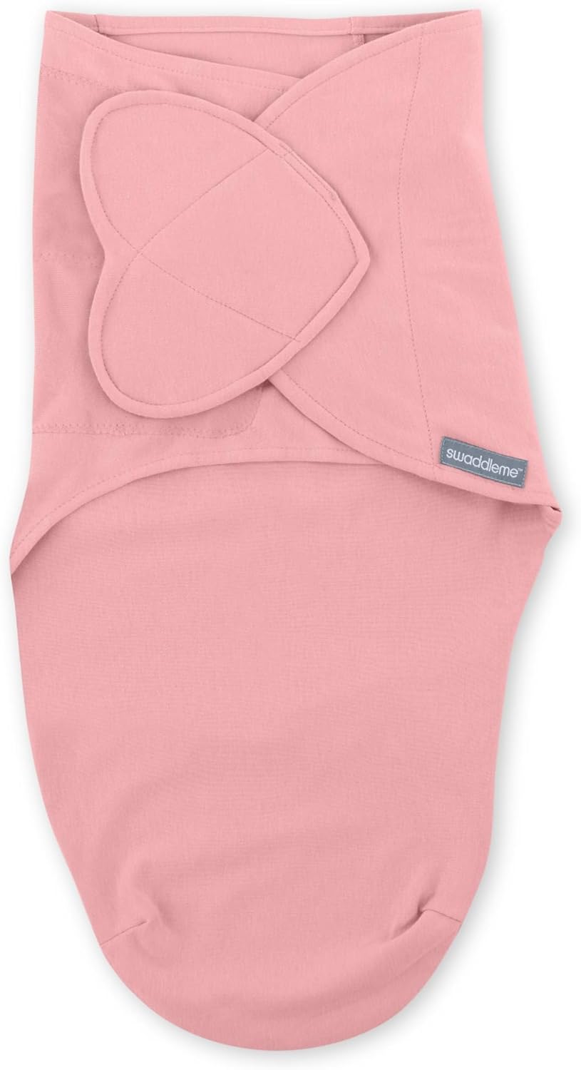 SwaddleMe by Ingenuity Baby Swaddle - 100% Cotton, 1.0 TOG, Pocket Fold Design, 0-3 Months, 3-Pack | Rainbow