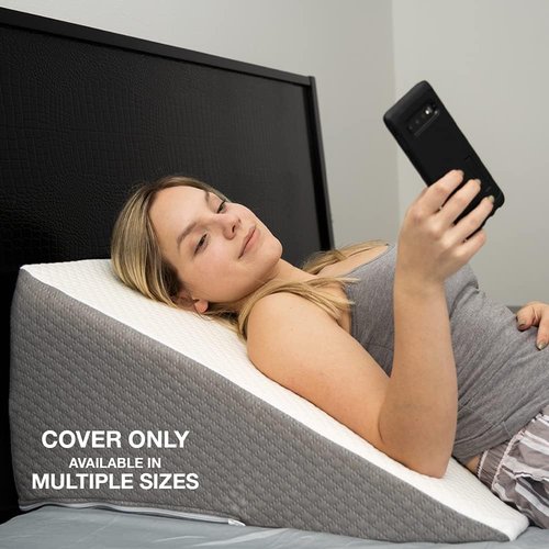 Kölbs Wedge Pillow Cover - Chic Jacquard Design for Bed Wedge Pillows | Fits 7-8 Inch Wedges