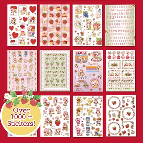 Strawberry Shortcake Sticker Book with 1000+ Stickers for Crafts
