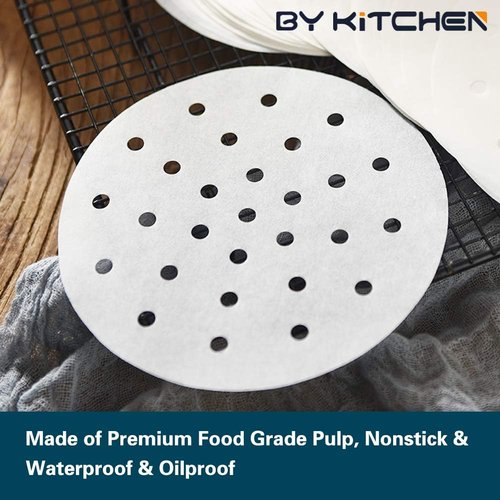 Air Fryer Liners - 200 Count Nonstick Parchment Paper for 9 Inch Air Fryers & Steaming Baskets