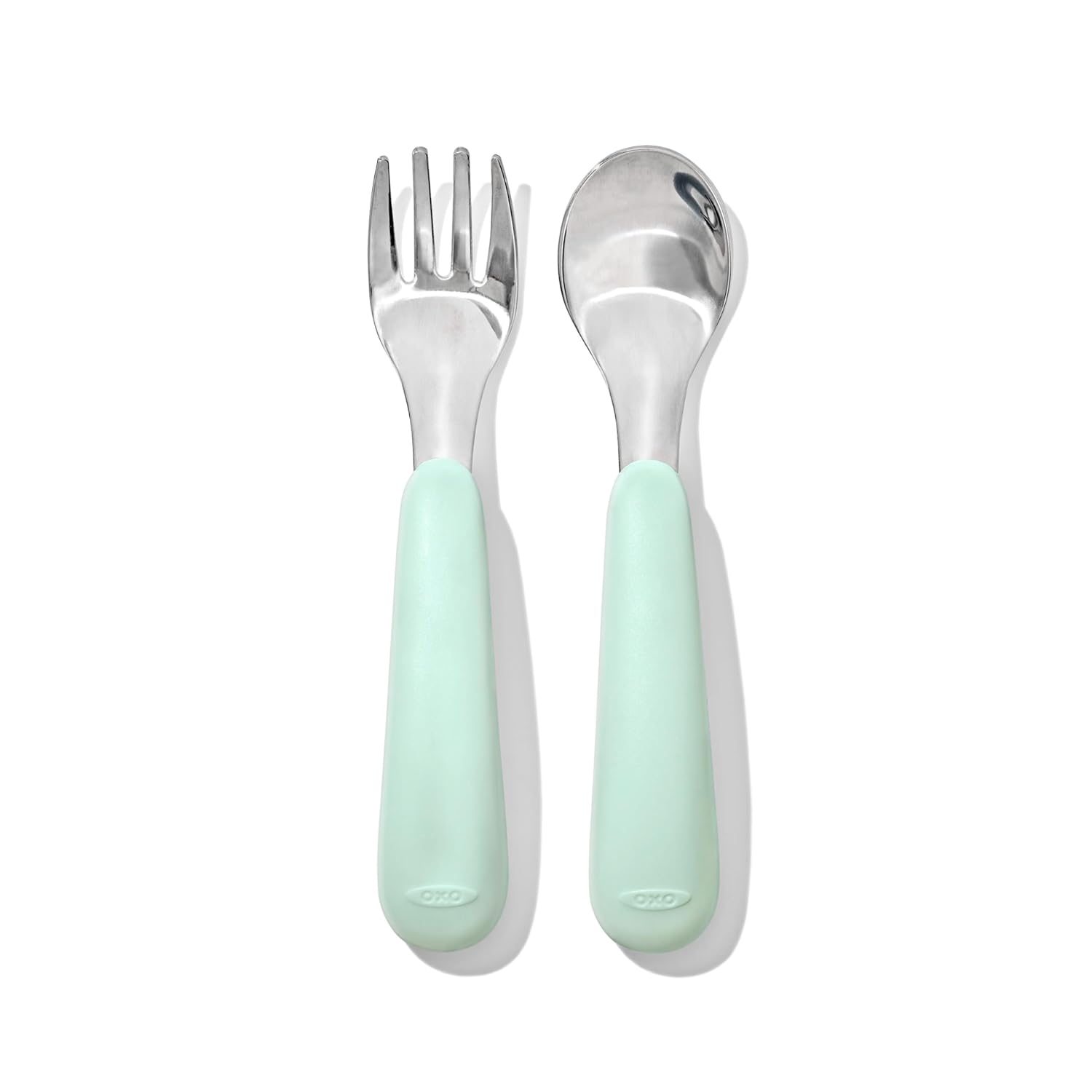 OXO Tot Fork and Spoon Set - On-The-Go Convenience for Easy Mealtime | Opal Color
