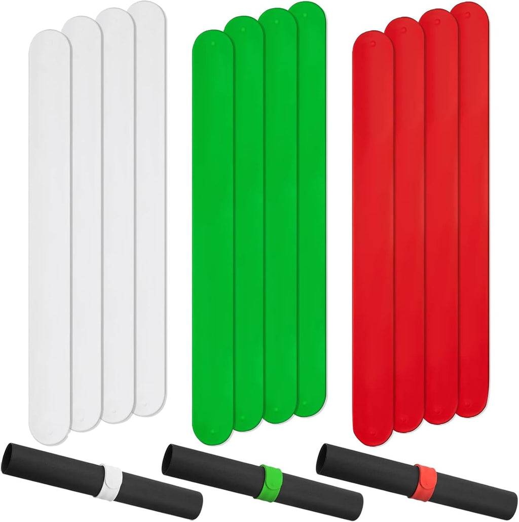 Skiennix Wrapping Paper Roll Holder - 12 Silicone-Covered Metal Clamps for Easy Storage | 1'' x 9''