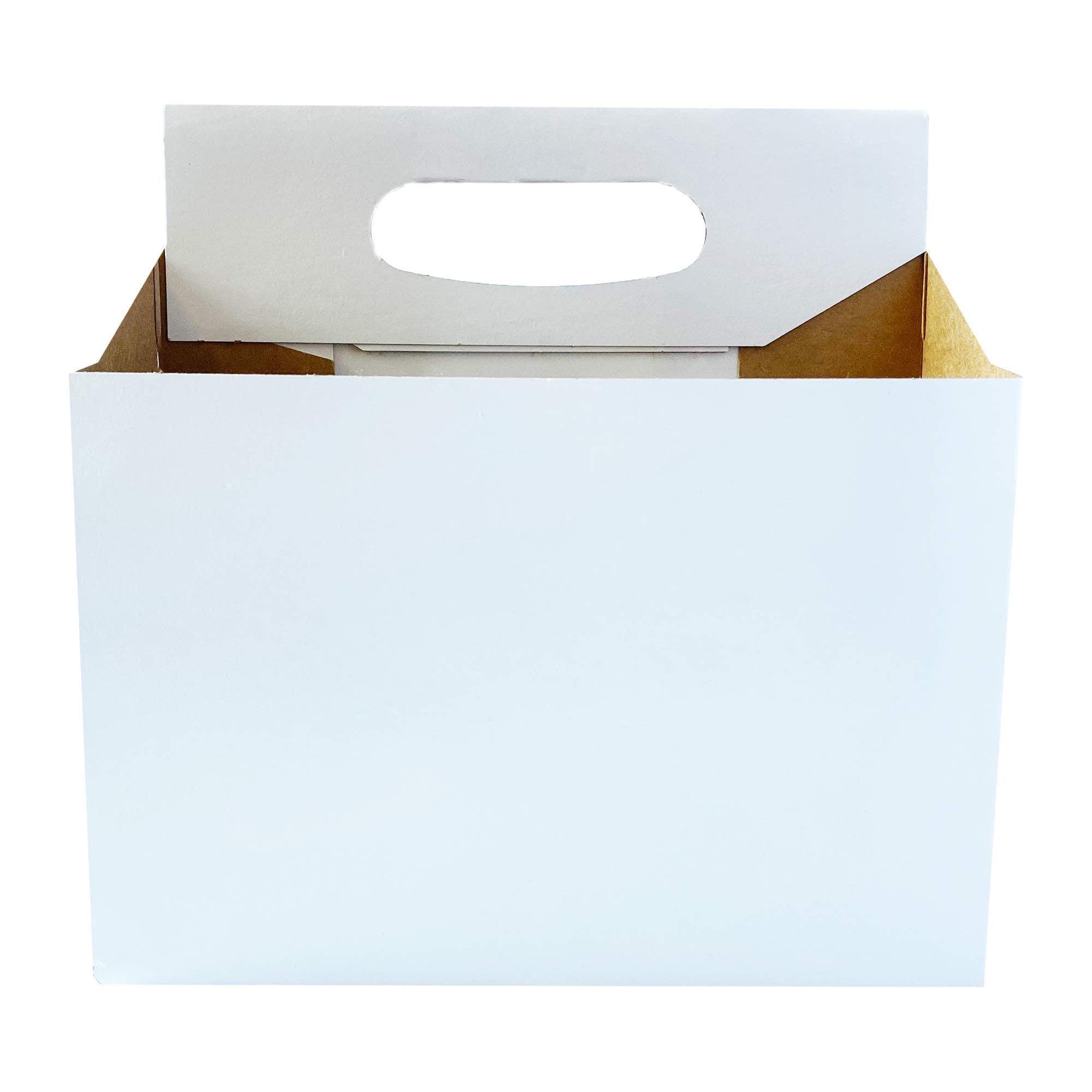 6 Pack Cardboard Bottle Holder [Econo Pack] | Fits 12-16oz bottles | For Safe and Easy Transport of Beer, Soda and Other Bottled Products | 140 Pack