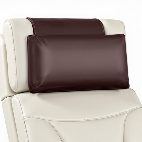 AHUAWA Leather Recliner Pillow, Adjustable Neck & Head Support Pillow, Pu Leather Non-Slip Headrest for Recliner Chair, Couch, Office Chair, Sofa