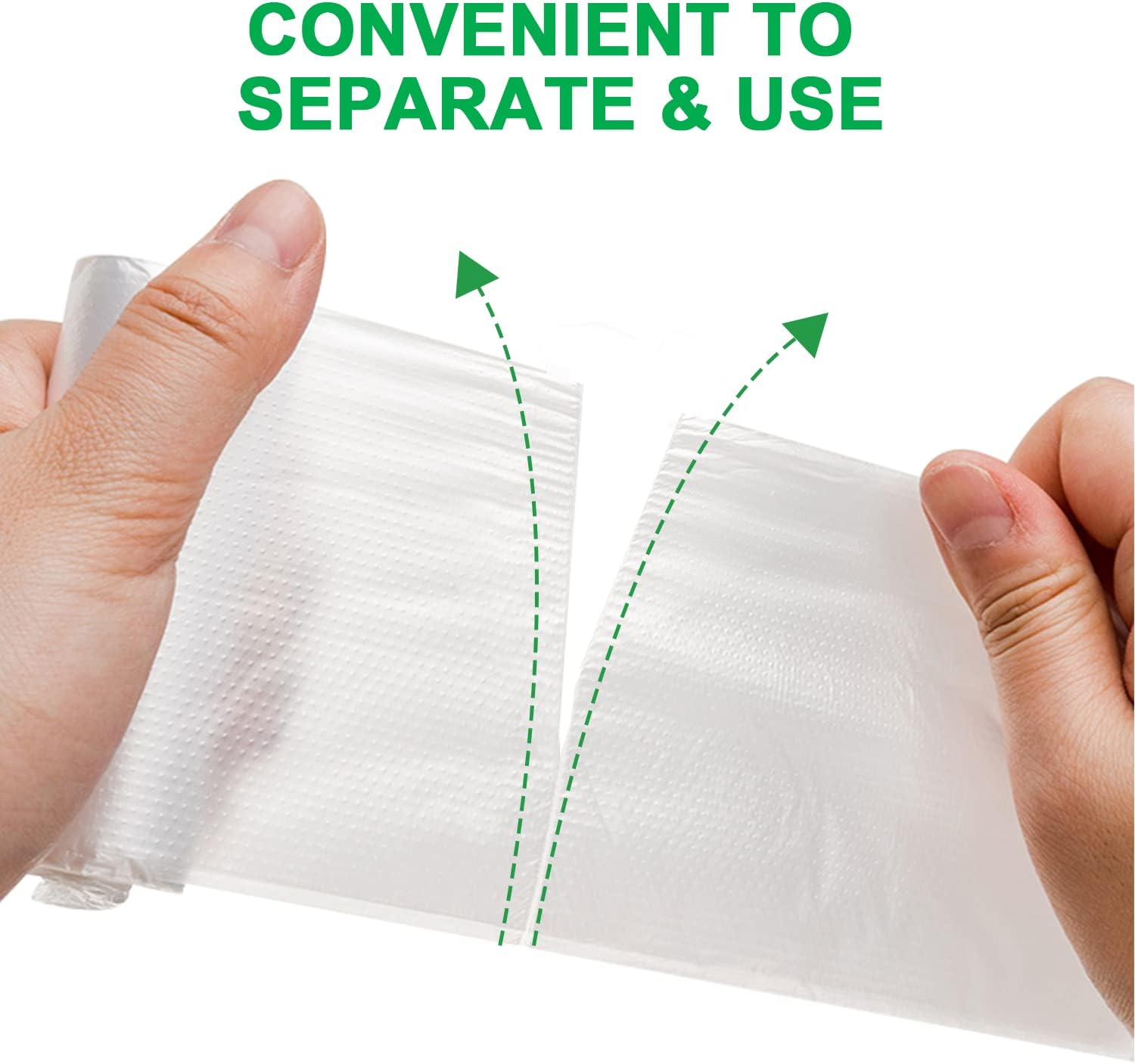 WAIKAS 30 Gallon Trash Bags - Heavy-Duty, Unscented, 10 Count | 78x88cm, No Flaps or Ties