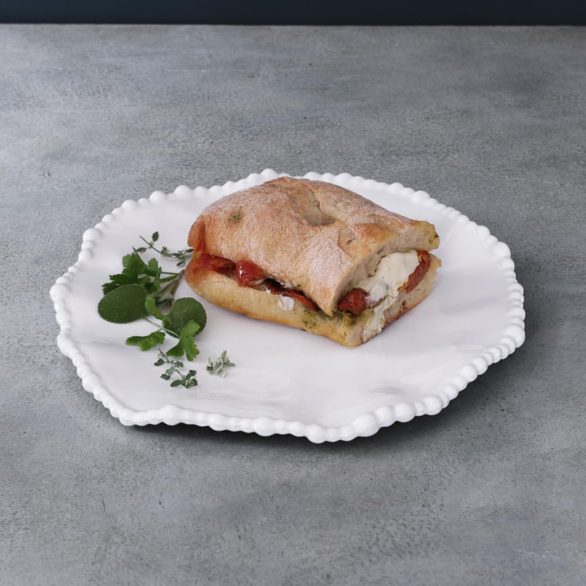 Beatriz Ball VIDA Alegria 9" Salad Plate Set of 4 (White)