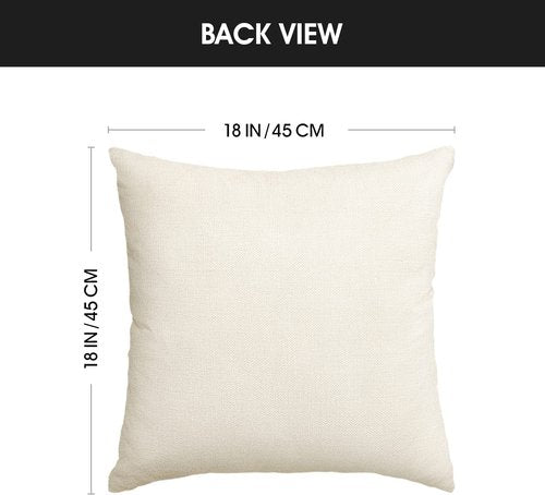 AVOIN colorlife Football Game Day Throw Pillow Covers, 18 x 18 Inch American Football Game Touch Down Sports White Cushion Case for Sofa Couch Set of 4