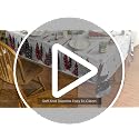 Horaldaily Christmas Tablecloth 90x90 Inch Round with Christmas Trees in Red & Black - Holiday Decor