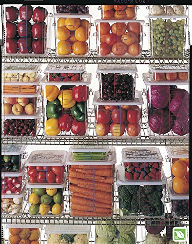 Rubbermaid Commercial 22 Qt Square Food Storage Container - Space Saving, Clear