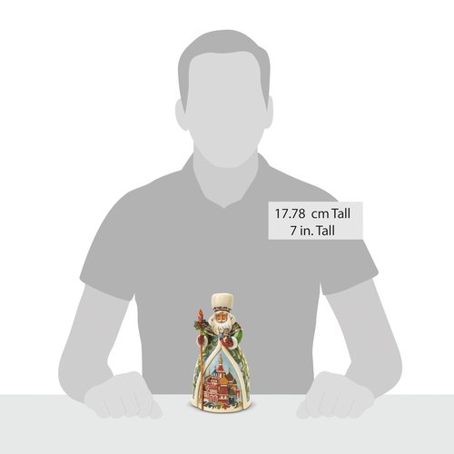 Enesco Jim Shore Heartwood Creek Christmas Around The World Russian Santa Figurine, 7 Inch, Multicolor