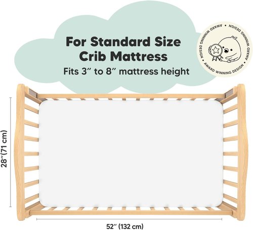 KeaBabies Organic Crib Sheets & Baby Swaddle Sleep Sacks - 2-Pack Crib Sheets & 3-Pack Swaddles - Neutral Colors