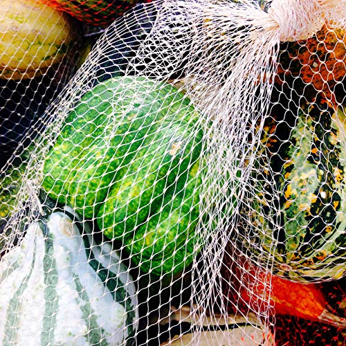 100Pcs 24'' White Mesh Produce Bags for Onions & Seafood
