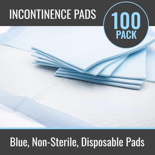 DMI Absorbent Disposable Incontinence Underpads - 30” x 36” Bed & Puppy Pads | 100 Count for FSA & HSA