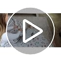 Moonybaby 100% Organic Cotton Swaddle Blanket - 47x47 Inch, Flower Pattern
