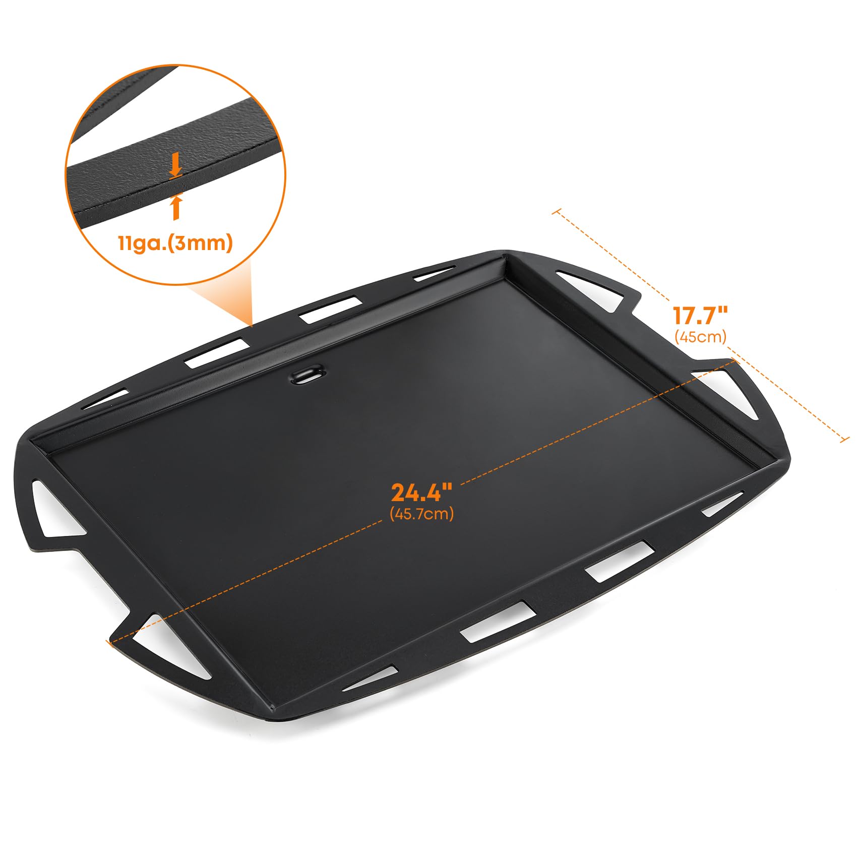 Stanbroil Cooking Griddle Insert for Weber Q300/Q3000 Series Grills, Nonstick Full Size Griddle Plate for Weber Q3000 Q3100 Q3200 Q300 Q320 Grills