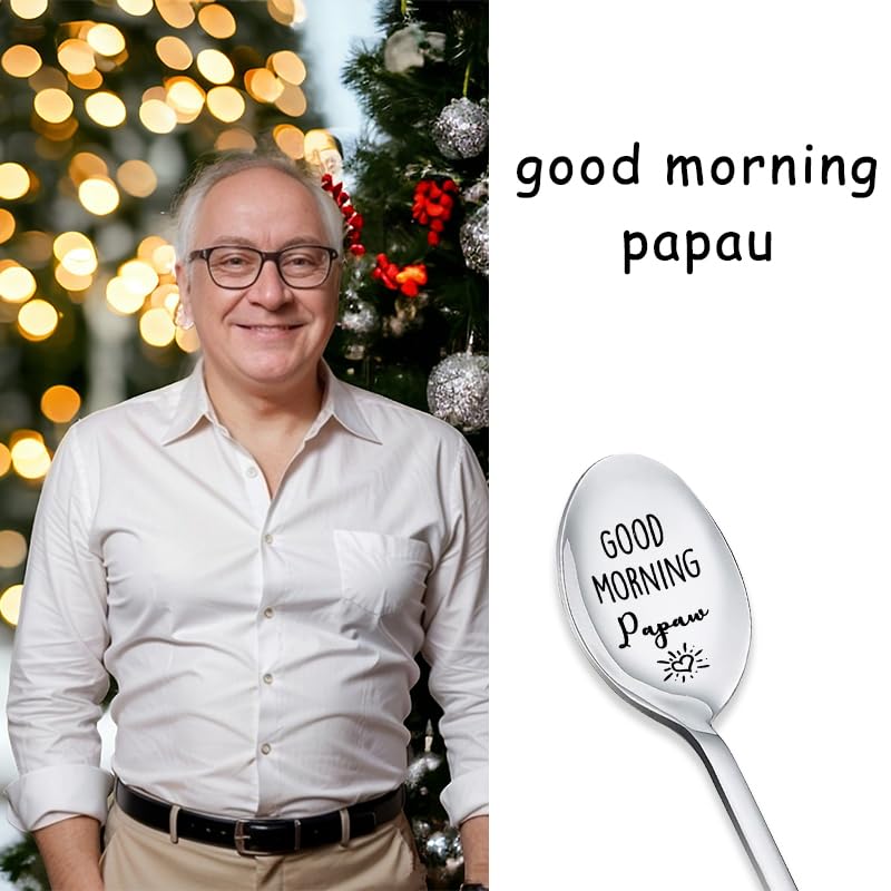 Engraved Stainless Steel Spoon for Grandpa Papaw Father's Day Gift