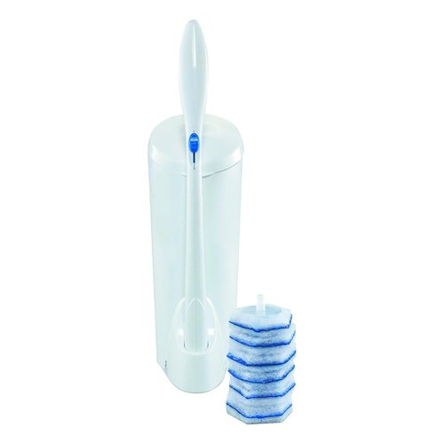 Clorox Toilet Wand Cleaning Kit - Disposable Handle, Caddy & Refills | White (Case of 6)