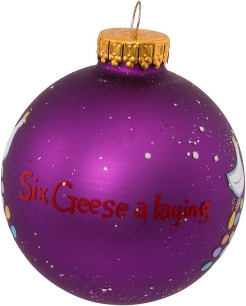 Kurt Adler Twelve Days of Christmas Ball Ornaments - 65mm | Set of 12 Festive Decorations