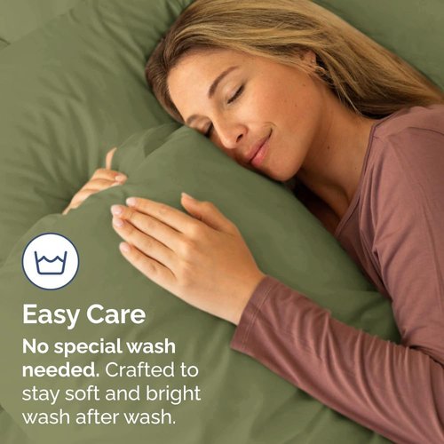King Pillow Cases by [Brand Name] - Ultra Soft Hotel Quality Covers | Wrinkle-Free, Stain & Fade Resistant - 2 Piece Set in Sage Green