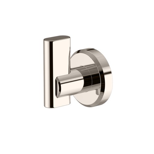 Gatco 5475 Locke Single Robe Hook, Wall Mounted Hook for Bathroom Towels & Robes, Polished Nickel