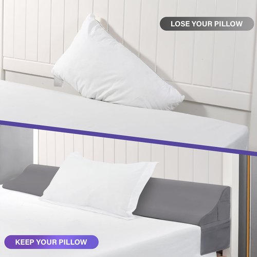 Vekkia Twin Size Bed Wedge Pillow for Headboard/Bed Wedge Gap Filler/Mattress Gap Filler/Wedge Pillow to Close The Gap (0-6") Between Your Headboard and Mattress, (39"x10"x7")
