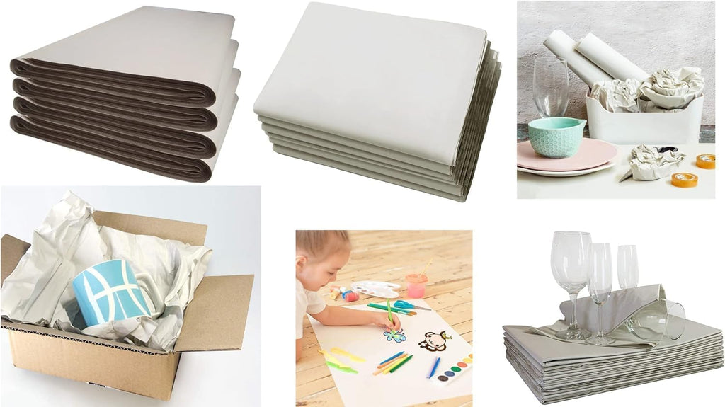 Packing Paper - 100 Sheets Newsprint for Moving & Wrapping | Essential Packing Supplies (12 x 24 in)