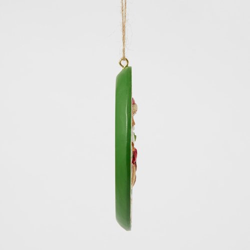 Enesco Jim Shore Heartwood Creek Santa with Gifts Annual 2025 Dated Hanging Ornament, 3 Inch, Multicolor