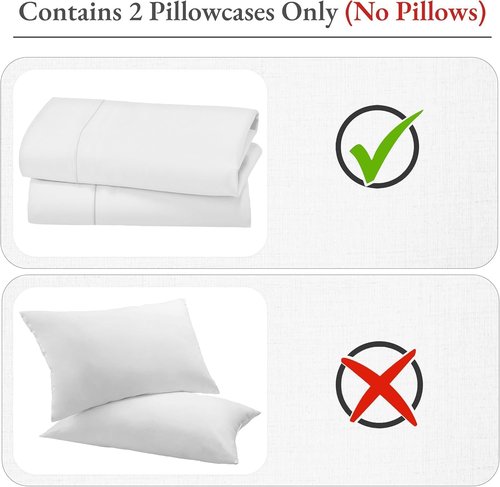 Hriksh Travel Pillow Case 12x18 Size Pack of 2 Pieces 100% Egyptian Cotton Zipper Closure 500 Thread Count Toddler Pillowcase Taupe