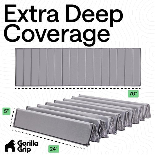 GORILLA GRIP Heavy Duty Couch Cushion Support Board to Fix Sagging Sofas, 24 x 70 Wide Sofa, Thick Plywood Boards Add Strong Seat Supports, Stays in Place, Replacement Stuffing Under Couches, Grey