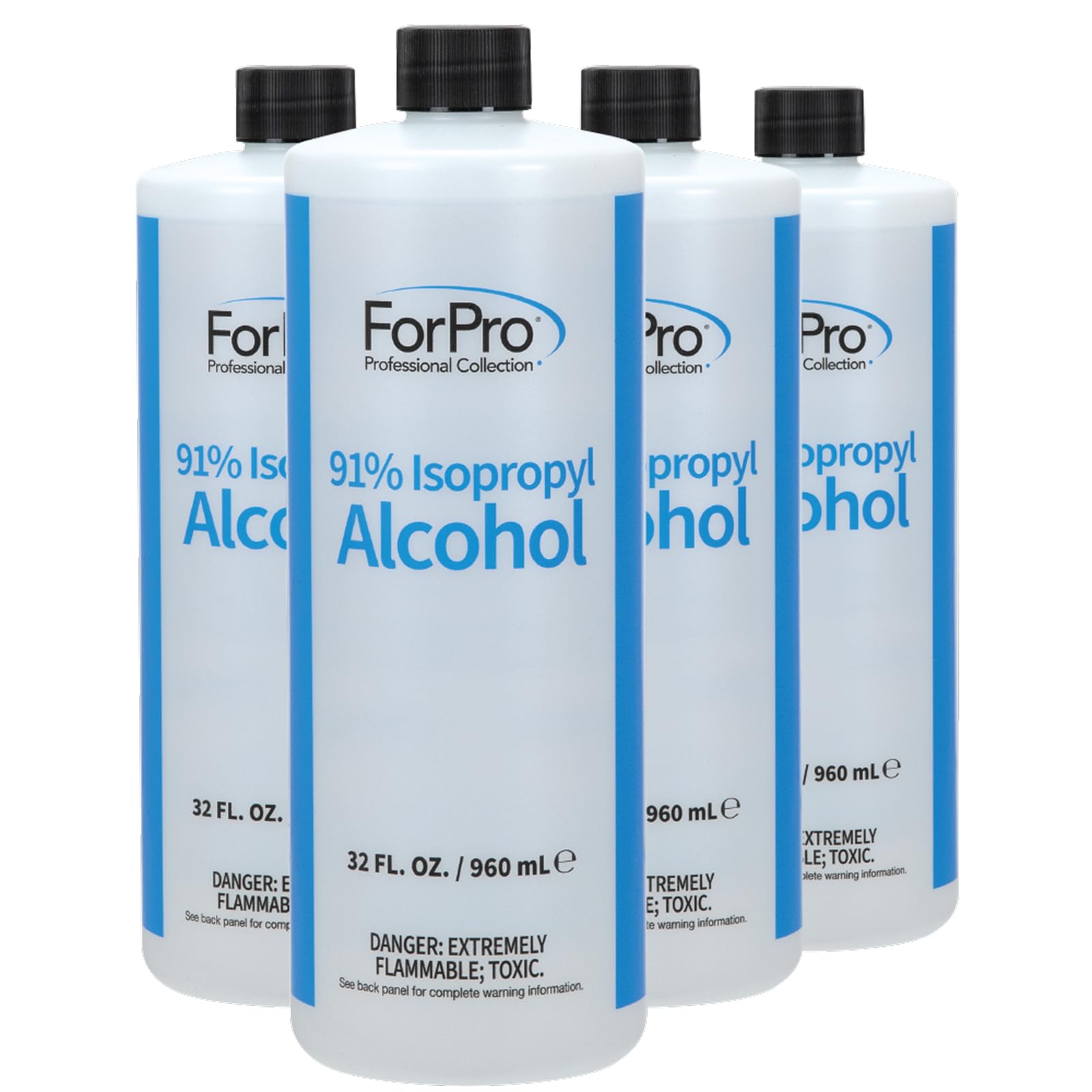 ForPro 91% Isopropyl Alcohol (IPA), Pure & Unadulterated Concentrated Alcohol, 32 Fl Oz (960 ml)
