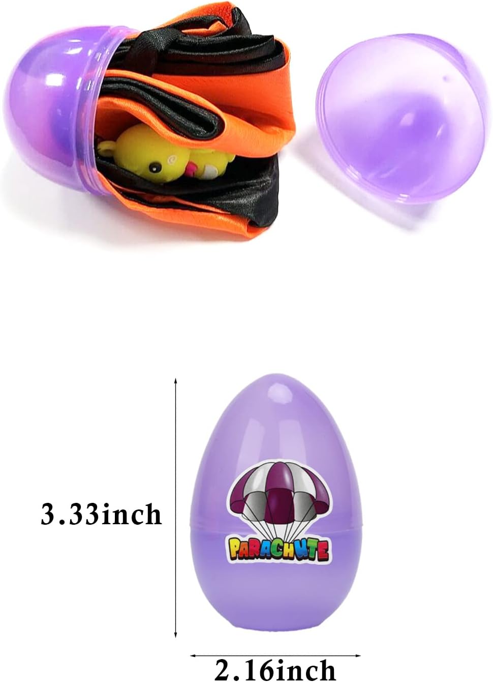 Skiennix 6 Pack Easter Eggs - Fun Parachute Toys for Kids | Perfect Easter Basket Stuffers