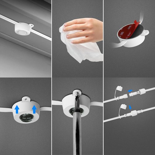 Feit Electric 25FT Extension Only, Outdoor Permanent Lights, RGB + Tunable White, Compatible with SL50-30/RGBTW/AG & SL100-60/RGBTW/AG, SL50-30RGBTWAG/25EXT