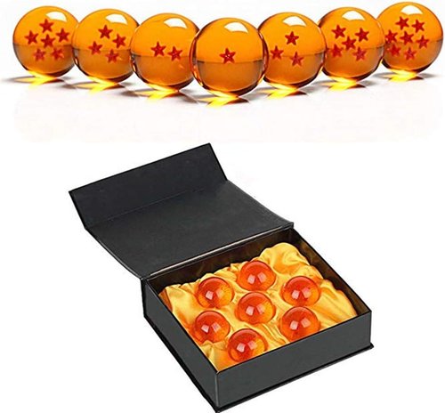 Country Toys Medium Crystal Glass Dragon Ball Stars | Collectible 27-76MM Diameter