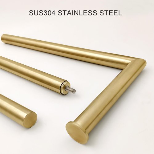 GZILA Toilet Paper Holder Stand Brushed Gold with Reserve, Marble Base Design, Free Standing Bathroom Tissue Roll Holder Freestanding, SUS304 Stainless Steel