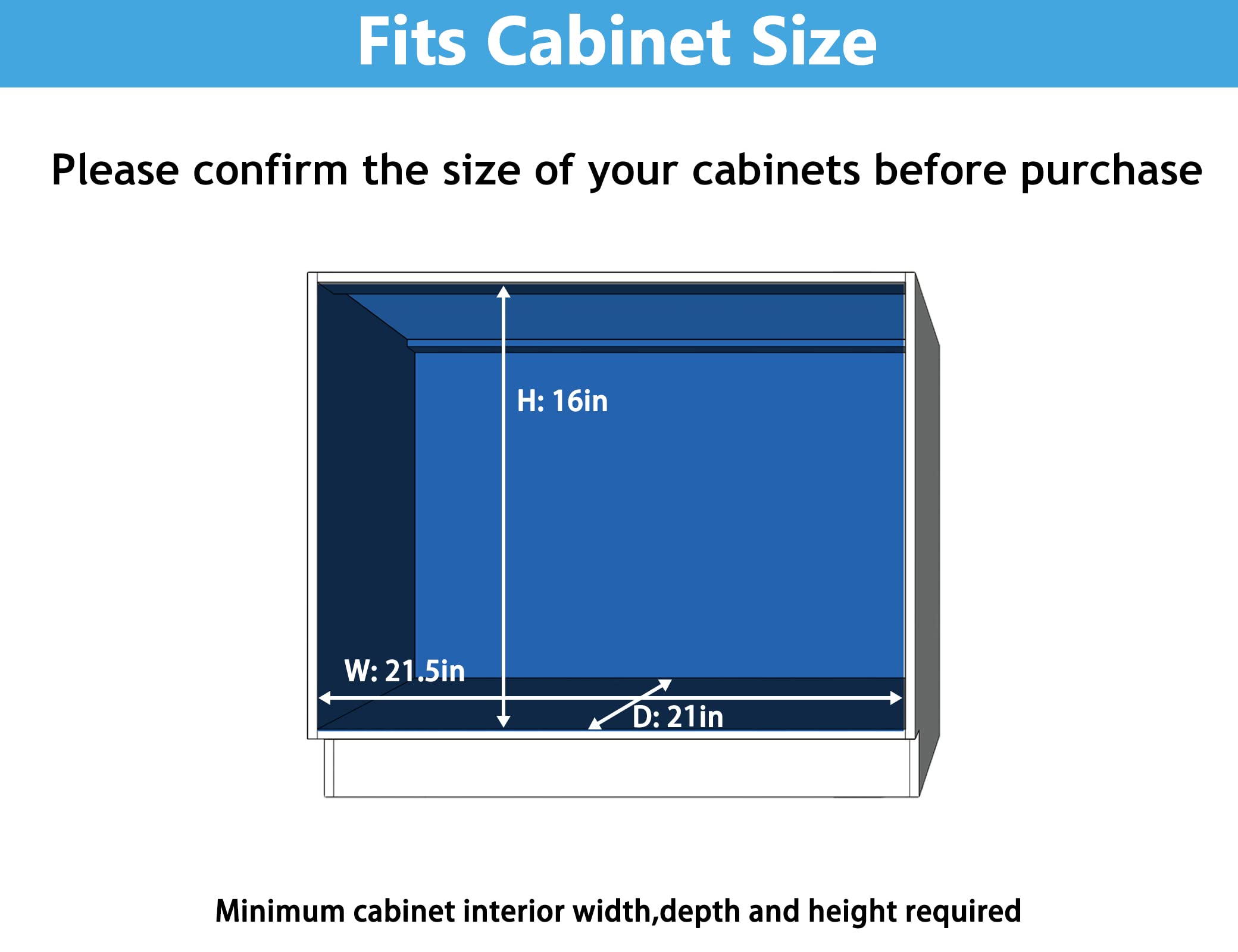 LOVMOR Individual Pull Out Cabinet Organizer, 2 Tier Slide Out Cabinet Drawers, Pots and Pans Organizer and Storage Pantry Shelf for Kitchen (20" W x 18" D)