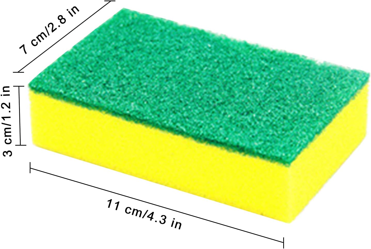 Regine Switzerland Kitchen Cleaning Sponges - 36-Pack Non-Scratch Odor-Free Dishwashing Pads