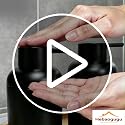 Hebaogugu 2-Pack Soap Dispenser Set, 11 Oz Plastic with Rustproof Pump, Black
