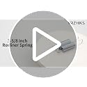3-5/8 Inch Recliner Tension Spring Replacement - 2 Pack Stainless Steel