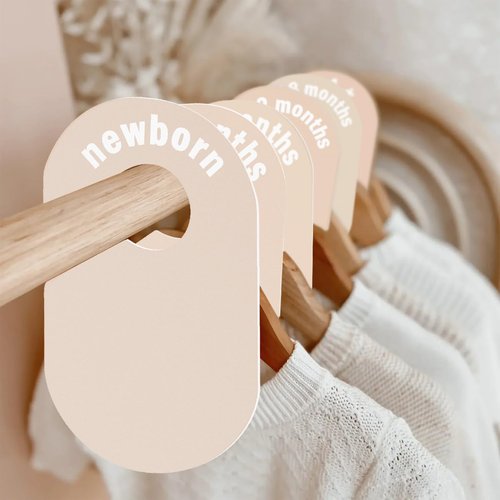 Cephira Baby Closet Dividers - Double-Sided Clothes Organizer for Newborn to 24 Months | Neutral Design