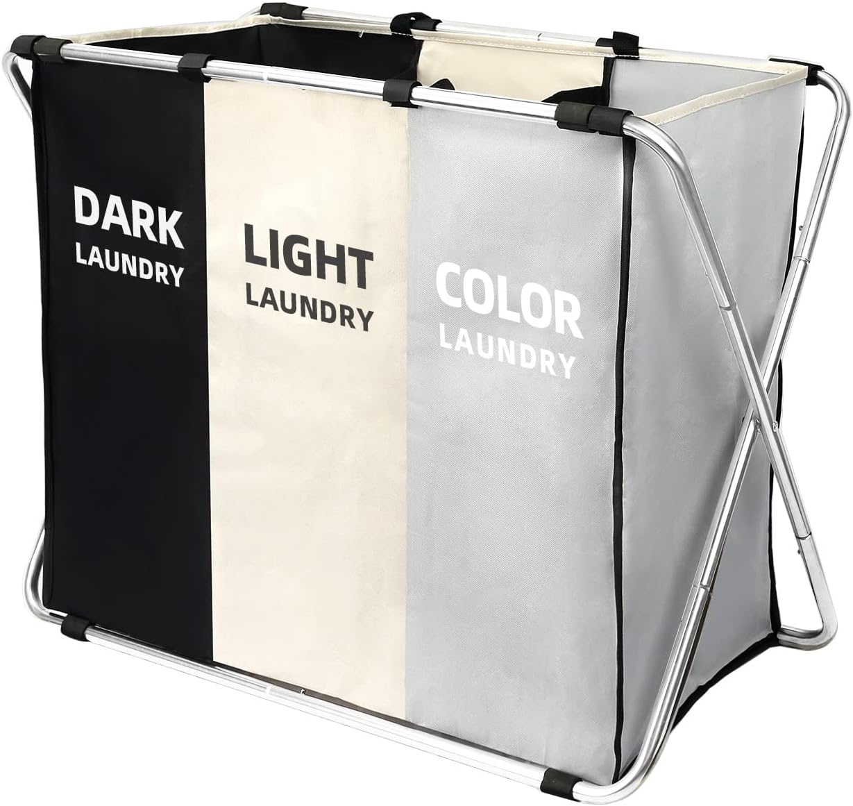 Skiennix 180L Large Laundry Basket - Collapsible Tall Hamper with Handles for Dorm & Closet Storage