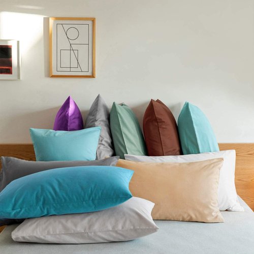 FLXXIE King Pillow Cases - Soft Microfiber Covers with Envelope Closure | Wrinkle & Stain Resistant, 20x36, Red