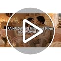 RAINFLOW Pink Faux Fur Heart Shaped Throw Pillow - Plush Room Decor